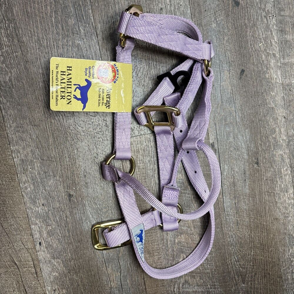 Hamilton Quality Nylon Adjustable Halter New Lavender Average 800 1100 Lbs